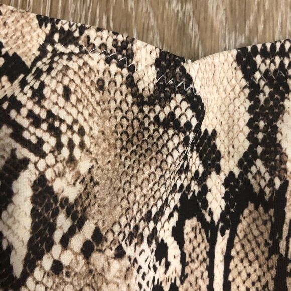 Shade & Shore Bikini Bottoms swim suit bathing suit, snake print Large NEW - Picture 4 of 7